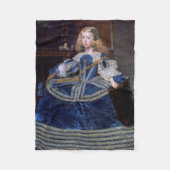 Infanta Margarita Teresa Blue Dress, Velazquez Fleecedecke (Vorderseite)