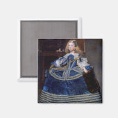 Infanta Margarita Teresa Blue Dress, Velazquez Magnet (Vorderseite/Rückseite)