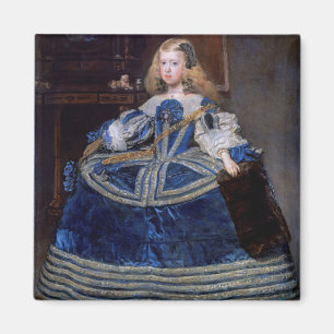 Infanta Margarita Teresa Blue Dress, Velazquez Magnet