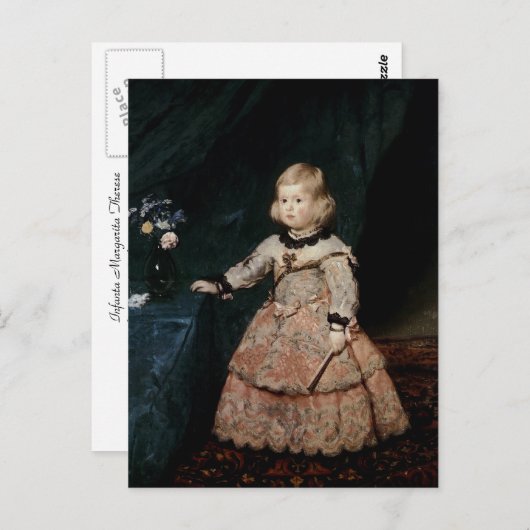 Infanta Margarita Therese Postkarte (Vorne/Hinten)