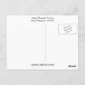 Infanta Margarita Therese Postkarte (Rückseite)