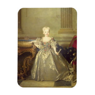 Infanta Maria Ana Victoria de Borbón, 1724 (Öl a Magnet