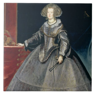 Infanta Maria Theresa (1638-83) c.1646 (Öl kann an Fliese