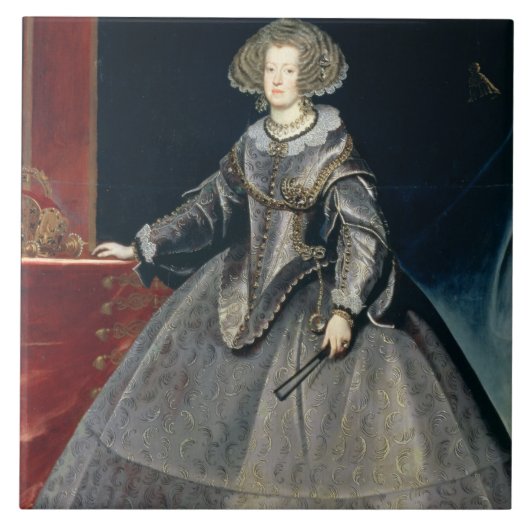 Infanta Maria Theresa (1638-83) c.1646 (Öl kann an Fliese (Vorderseite)