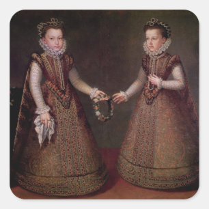 Infantas Isabella Clara Eugenia Quadratischer Aufkleber