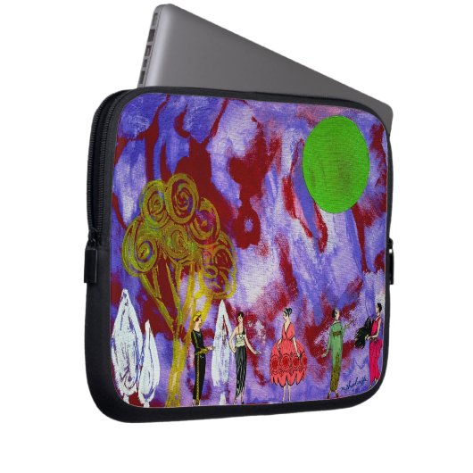 Infanta's Moonlight Garden Party von Michael Moffa Laptopschutzhülle (Vorne Rechts)