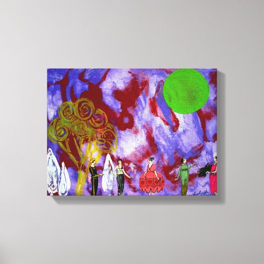 Infanta's Moonlight Garden Party von Michael Moffa Leinwanddruck (Vorderseite)