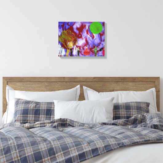 Infanta's Moonlight Garden Party von Michael Moffa Leinwanddruck (Insitu (Schlafzimmer))