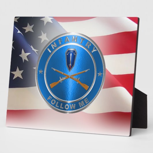 Infanterie Army Veteran Fotoplatte (Seite)