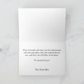 Infanterie-blaue Schnur-Glückwunsch-Karte Karte (Innenseite)