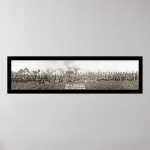 Infanterie Camp Kanton OH Foto 1917 Poster