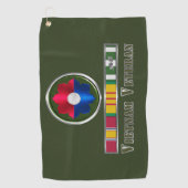 Infanterie Division Vietnam Veteran Golfhandtuch (Vorderseite)