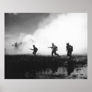 Infanterie in Südvietnam Poster