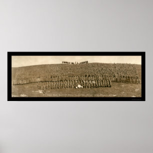 Infanterie kampieren Devens Foto 1918 Poster