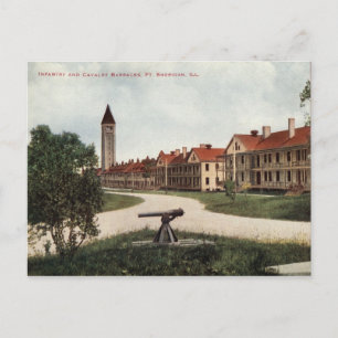 Infanterie & Kavallerie Barracks Ft. Sheridan IL 1 Postkarte