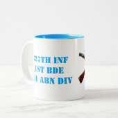 Infanterie - Königin des Kampfes - Trinkbehälter Zweifarbige Tasse (Vorderseite Links)