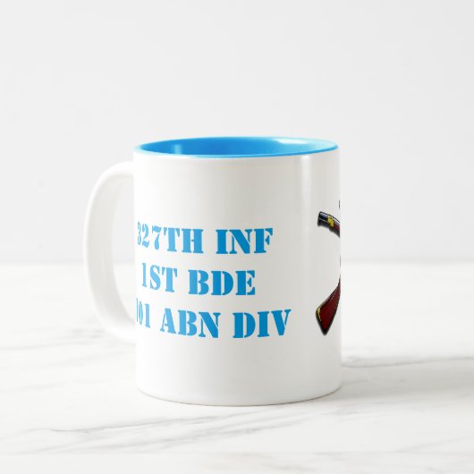 Infanterie - Königin des Kampfes - Trinkbehälter Zweifarbige Tasse (Vorderseite Links)