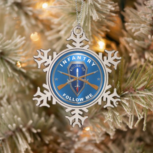 Infanterie Schneeflocken Zinn-Ornament (Baum)