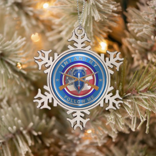Infanterie Schneeflocken Zinn-Ornament (Baum)
