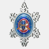 Infanterie Schneeflocken Zinn-Ornament (Rechts)