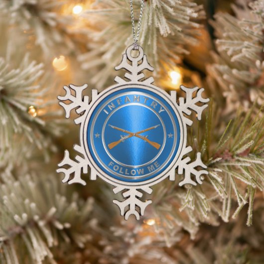 Infanterie Schneeflocken Zinn-Ornament (Baum)