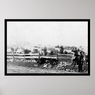 Infanterie und Camp in Tenallytown 1864 Poster