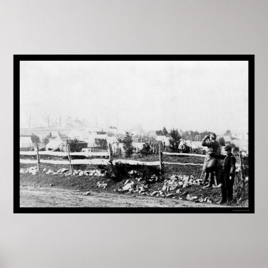 Infanterie und Camp in Tenallytown 1864 Poster (Vorne)