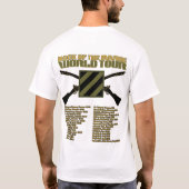 INFANTERIE US 3. "FELSEN DES MARNES" WELTausflug T-Shirt (Rückseite)