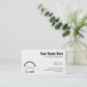 Infanterie verzweigen sich visitenkarte (Stehend Vorderseite)