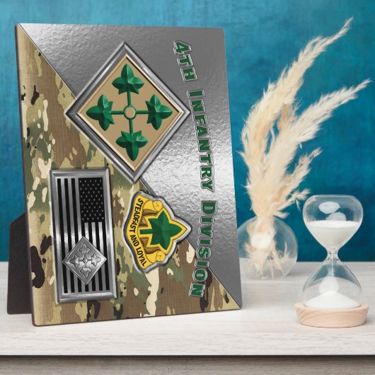 Infanterieabteilung "4ID Ivy Division" Fotoplatte (Seite)