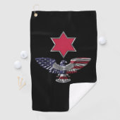 Infanterieabteilung "Red Star Eagle" Golfhandtuch (Insitu)