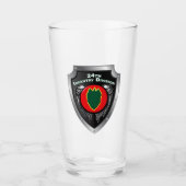 Infanterieabteilung Schild Glas (Vorderseite)