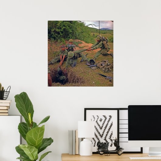 Infanterieplattform für die Operation Oregon Vietn Poster (Heimbüro)