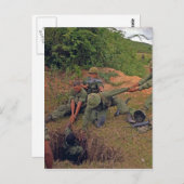 Infanterieplattform für die Operation Oregon Vietn Postkarte (Vorne/Hinten)