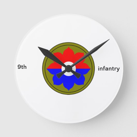 Infanterieuhr Runde Wanduhr (Vorderseite)