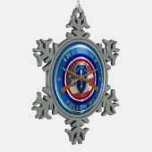 Infantry Schneeflocken Zinn-Ornament (Links)