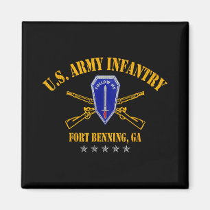 Infantry School Fort Benning Veteran Patriotic 4. Magnet