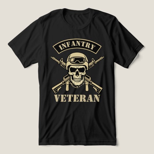 Infantry Veteran Tri-Blend Shirt (Design Vorderseite)
