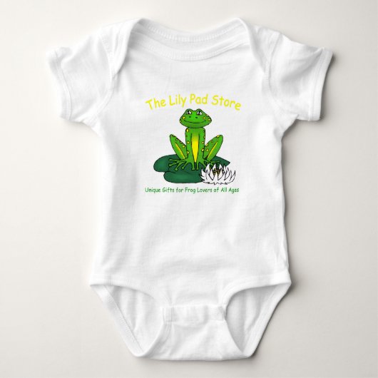 Infant's Frog Themed Bodysuit Baby Strampler (Vorderseite)