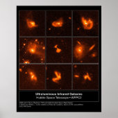 Infared Galaxien Hubble Telescope Foto Poster (Vorne)