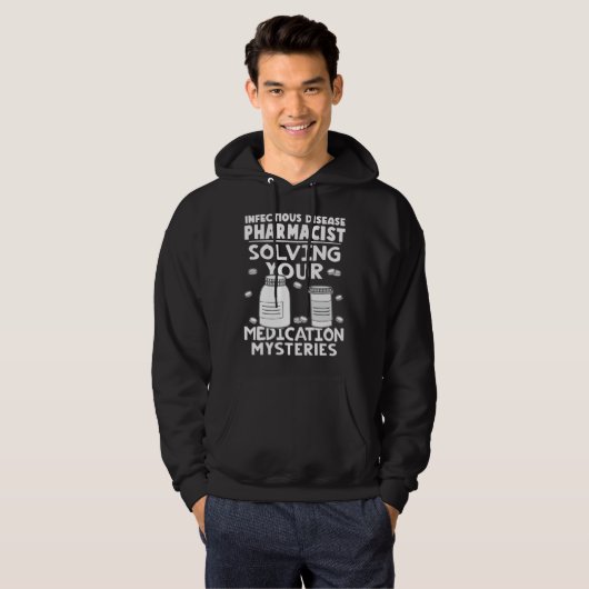 Infectious Disease Pharmacist Solving Medication M Hoodie (Vorne ganz)