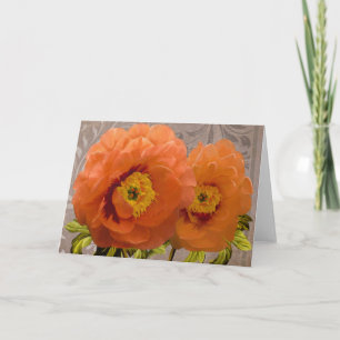 Infektion I Grußkarte Mandarine orange Karte