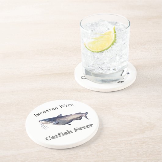 Infektion mit Fieber Getränkeuntersetzer (Seite)