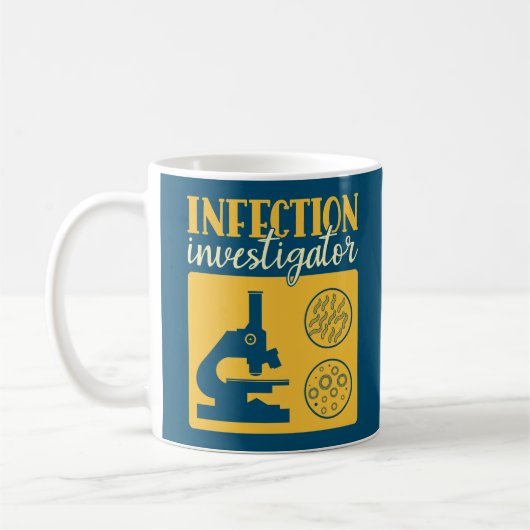 Infektionsuntersucher - Funny Epidemiologe Kaffeetasse (Links)