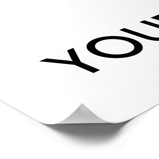 Infektiöses Lächeln erschüttertes Poster (Ecke)