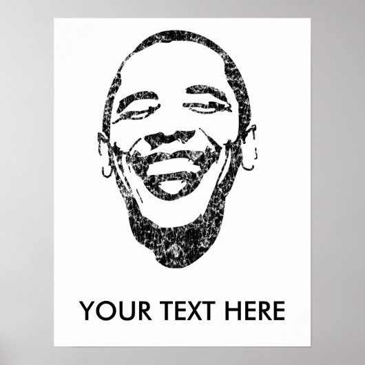 Infektiöses Lächeln erschüttertes Poster (Vorne)