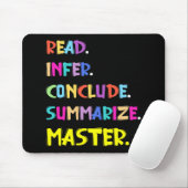 Infer Concluge Summarize Master Teachers Test Day Mousepad (Mit Mouse)