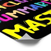Infer Concluge Summarize Master Teachers Test Day Poster (Ecke)