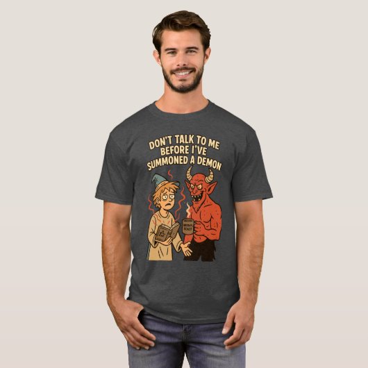 Infernal Roast Funny Coffee D&D T - Shirt (Vorne ganz)