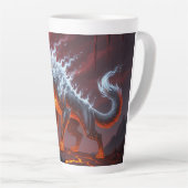 Infernal Sentinel Lava Wolf Latte Tasse (Rechte Ecke)